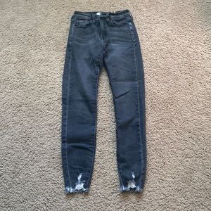 black kancan skinny jeans